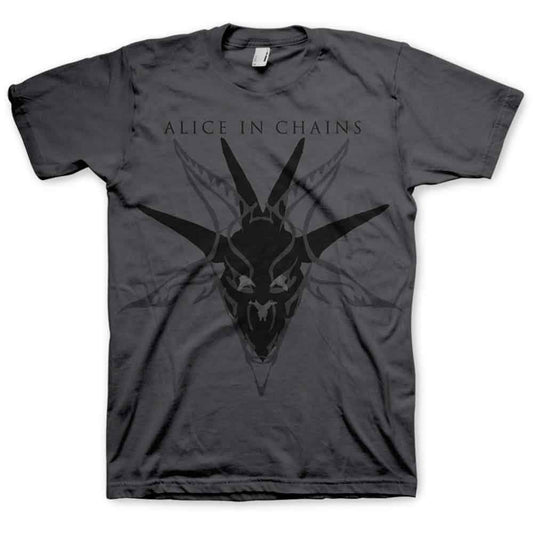 Alice In Chains - Black Skull (T-Shirt)