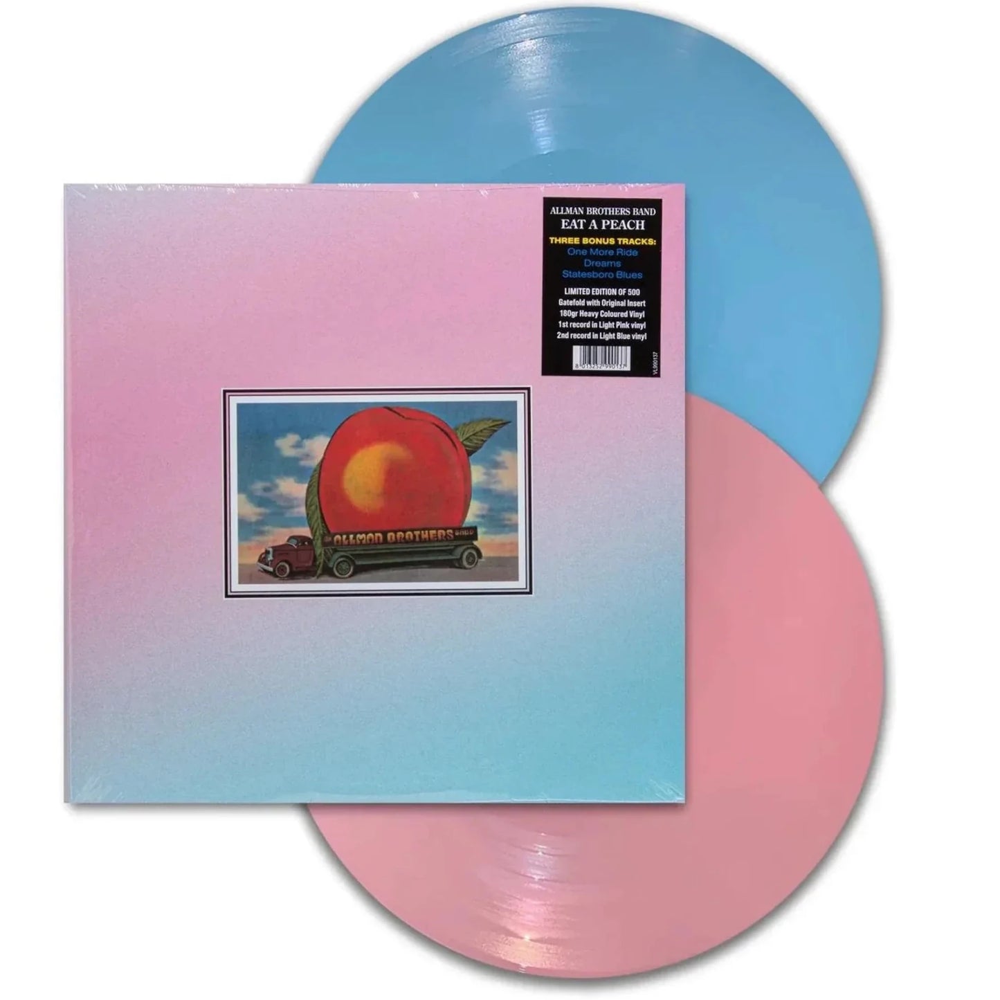 Allman Brothers Band - Eat A Peach (Limited Edition, Bonus Tracks, Pink & Blue Vinyl) (2 LP) - Joco Records