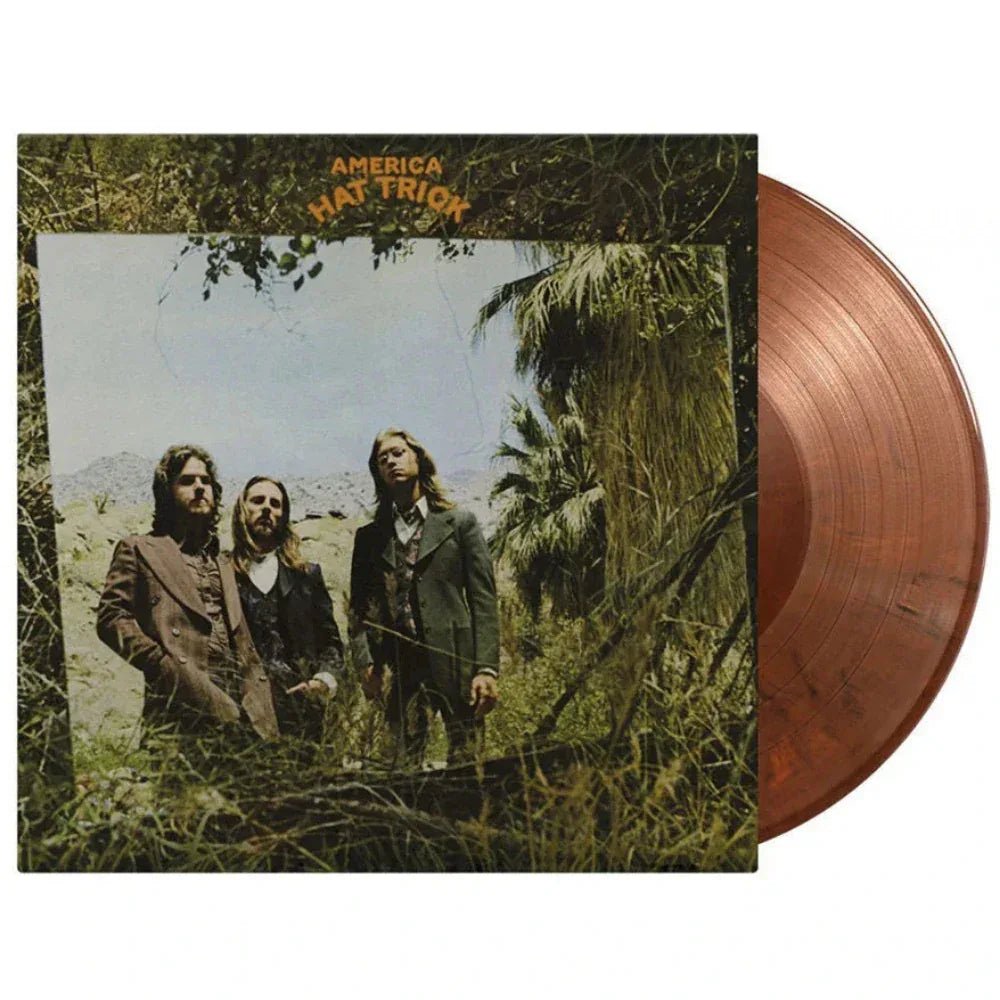 America - Hat Trick (Limited Edition Import, Orange & Black Mix Vinyl) (LP) - Joco Records