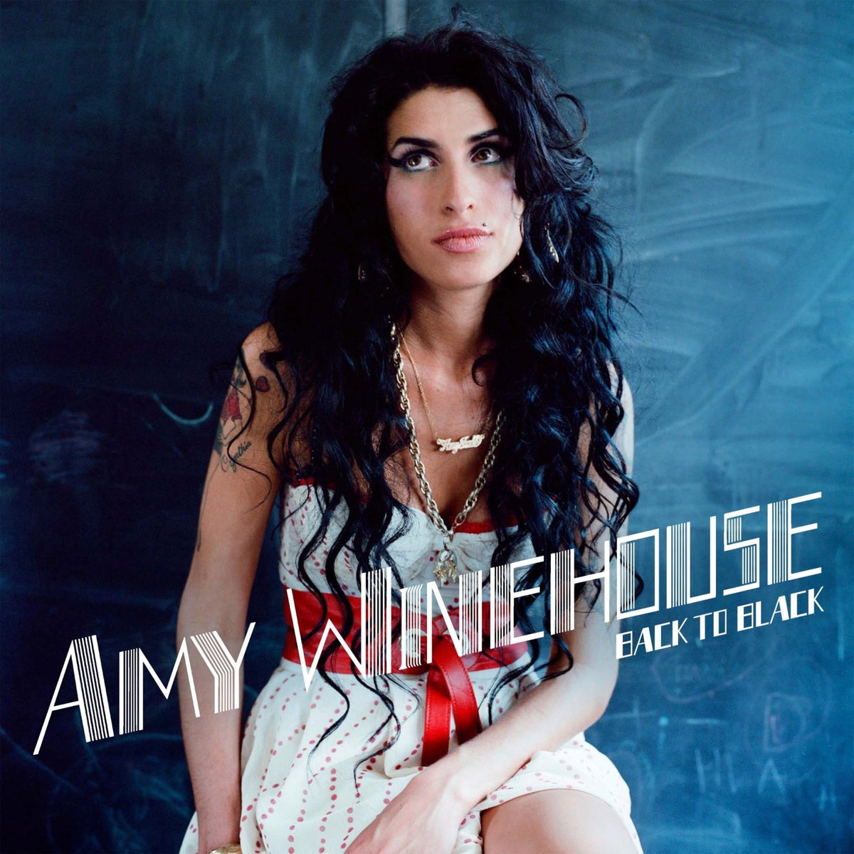 Amy Winehouse - Back To Black (Explicit Content) (20th Anniversary Edition) (Indie Exclusive, Chalkboard Marble Color Vinyl) - Joco Records