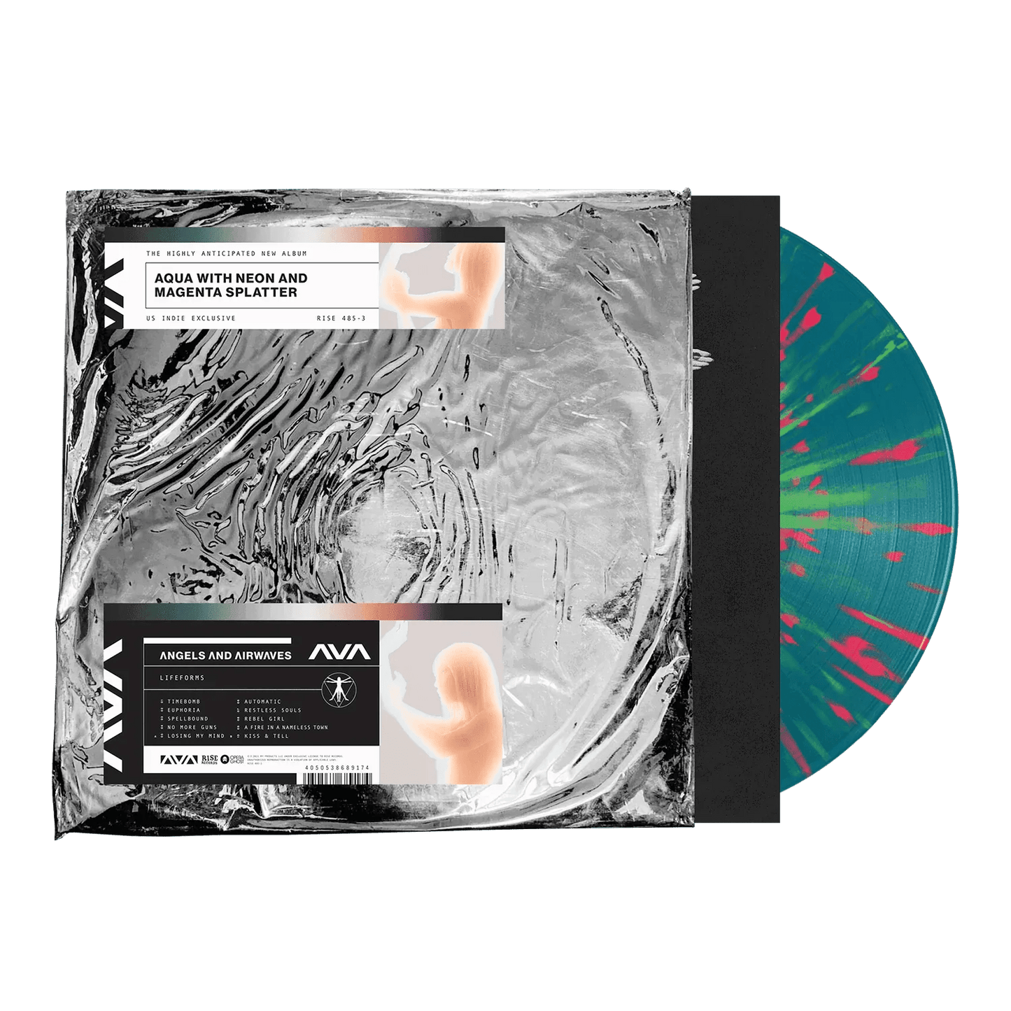 Angels & Airwaves - Lifeforms (Indie Exclusive, Aqua, Neon & Magenta Splatter Vinyl) (LP) - Joco Records