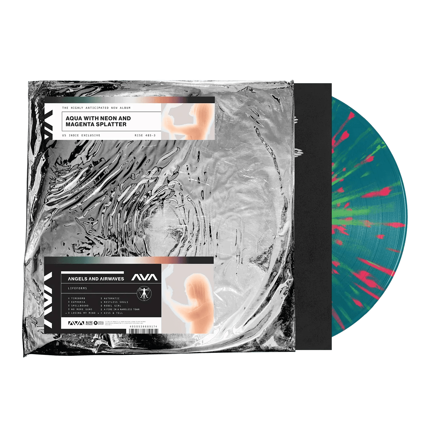 Angels & Airwaves - Lifeforms (Indie Exclusive, Aqua, Neon & Magenta Splatter Vinyl) (LP) - Joco Records