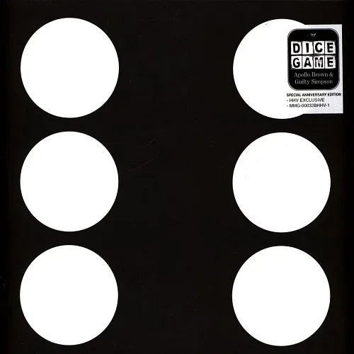 Apollo Brown & Guilty Simpson - Dice Game (Indie Exclusive, Anniversary Edition, Black & White Splatter Vinyl) (LP) - Joco Records