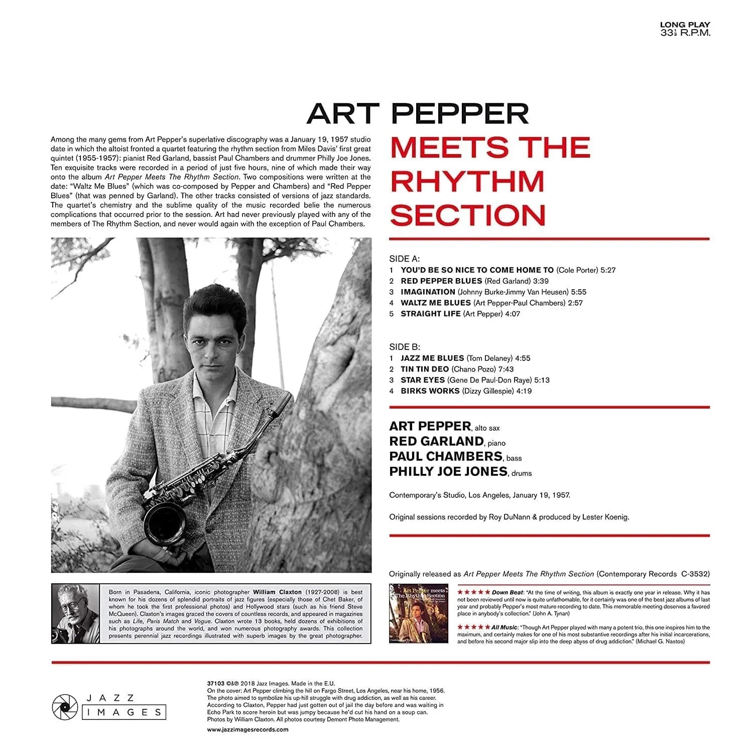 Art Pepper - Art Pepper Meets The Rhythm Section (Limited Edition Import, Gatefold, 180 Gram) (LP) - Joco Records