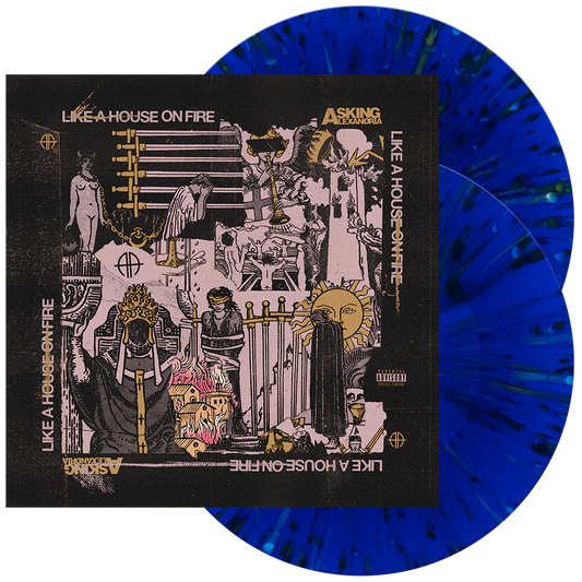 Asking Alexandria - Like A House On Fire (Indie Exclusive, Clear Vinyl, Royal Blue, Pink, Gold) (2 LP) - Joco Records
