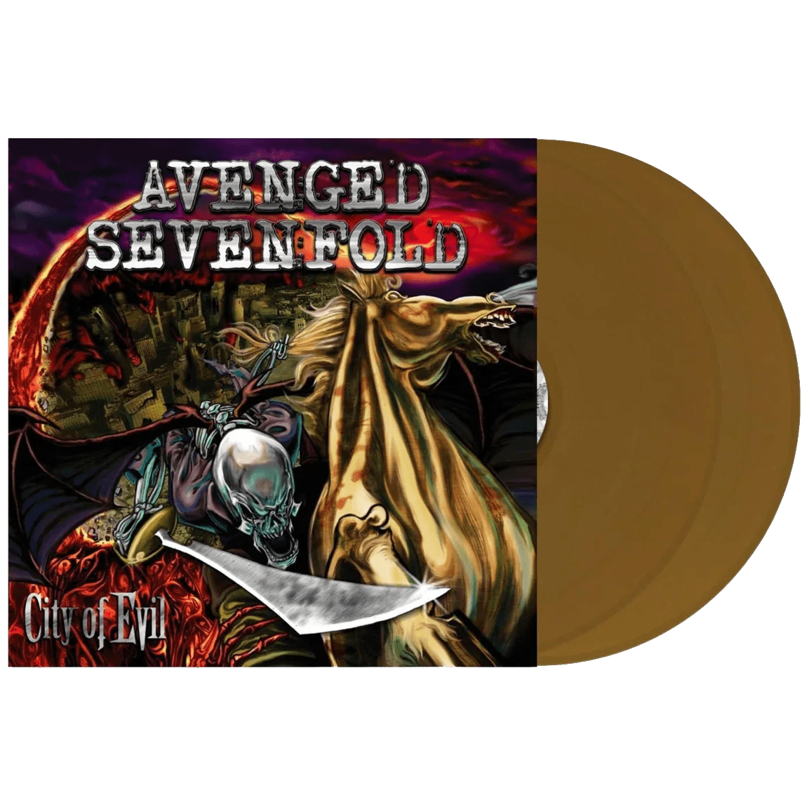Avenged Sevenfold - City of Evil (Limited Edition, Gold Vinyl) (2 LP) - Joco Records