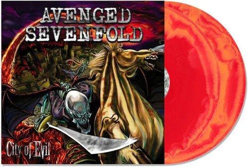 Avenged Sevenfold - City of Evil (Limited Edition, Indie Exclusive, Orange & Red Swirl Vinyl) (Explicit) (2 LP) - Joco Records
