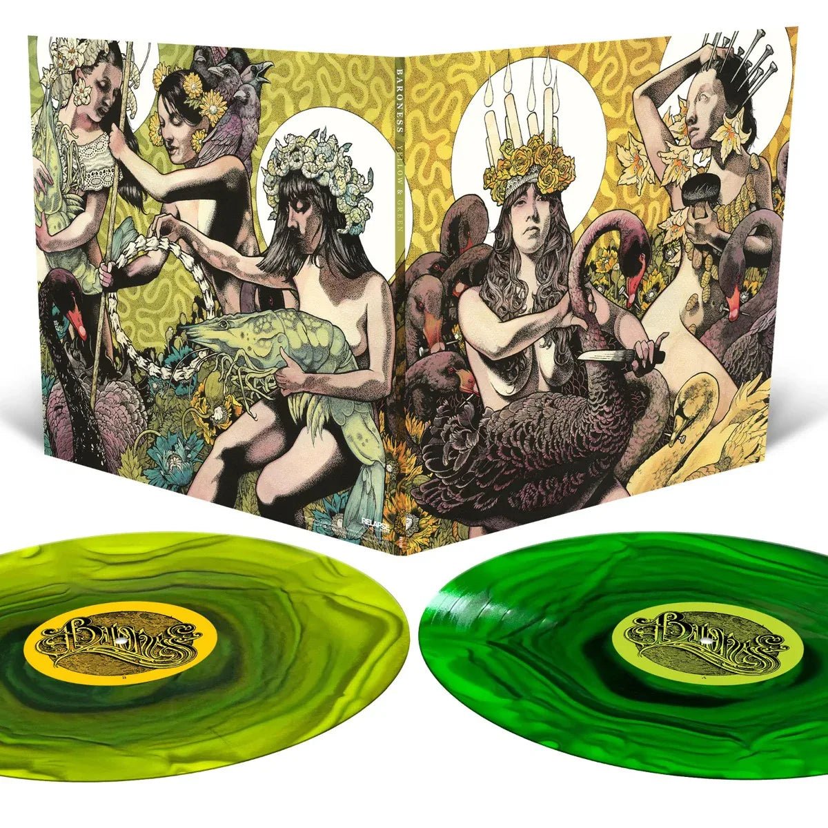 Baroness - Yellow & Green (Limited Edition, Green Vinyl, Yellow & Black Ripple Vinyl) (2 LP) - Joco Records