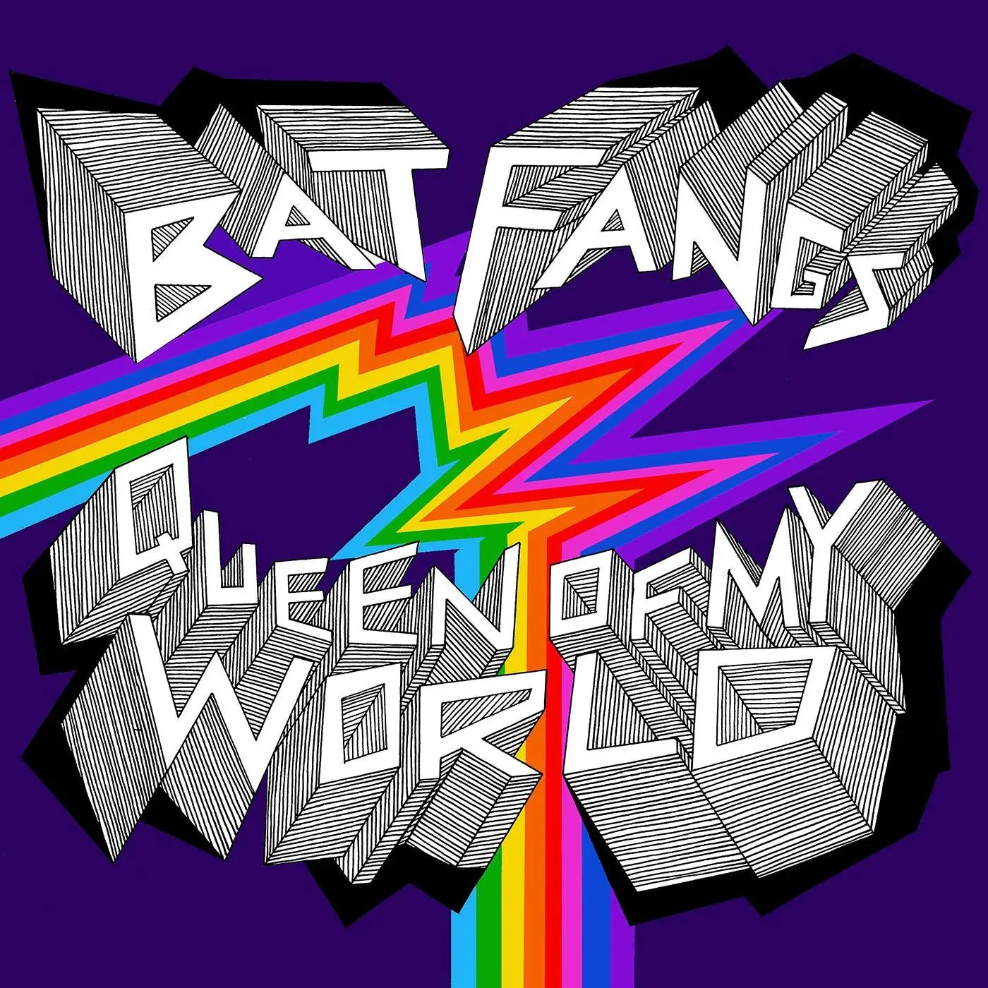 Bat Fangs - Queen Of My World (Yellow Vinyl) (LP) - Joco Records