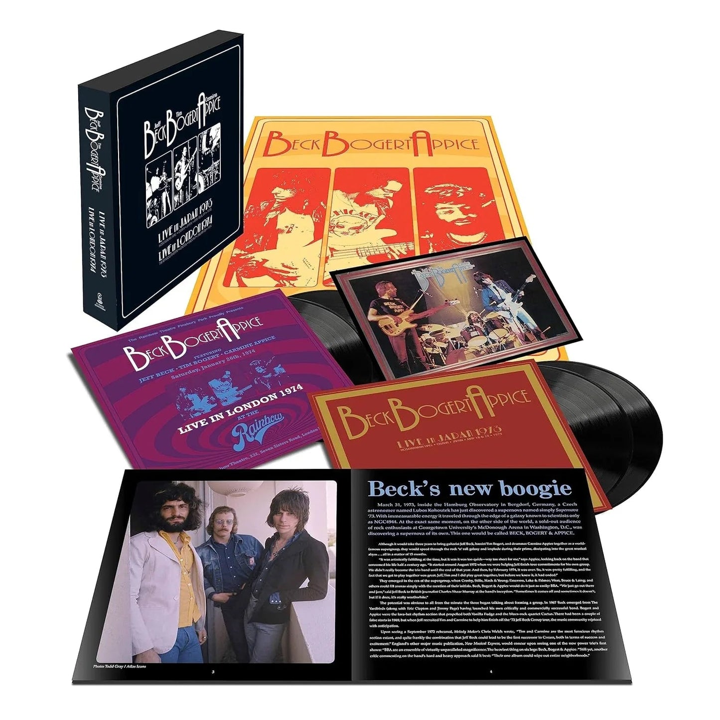 Beck, Bogert & Appice - Live 1973 & 1974 (Deluxe Edition, Box Set) (4 LP) - Joco Records