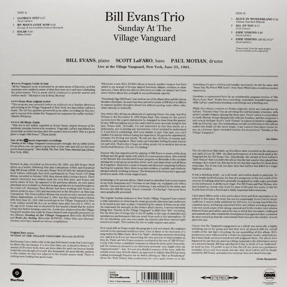 Bill Evans - Sunday At The Village Vanguard (Limited Edition Import, 180 Gram) (LP) - Joco Records
