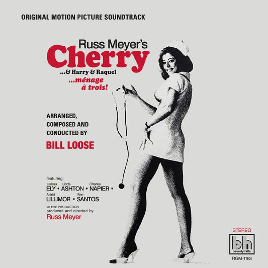 Bill Loose - Russ Meyer‚Äôs Cherry‚Ä¶& Harry & Raquel (Original Motion Picture Soundtrack) (White With Black Swirl Vinyl) (LP) - Joco Records