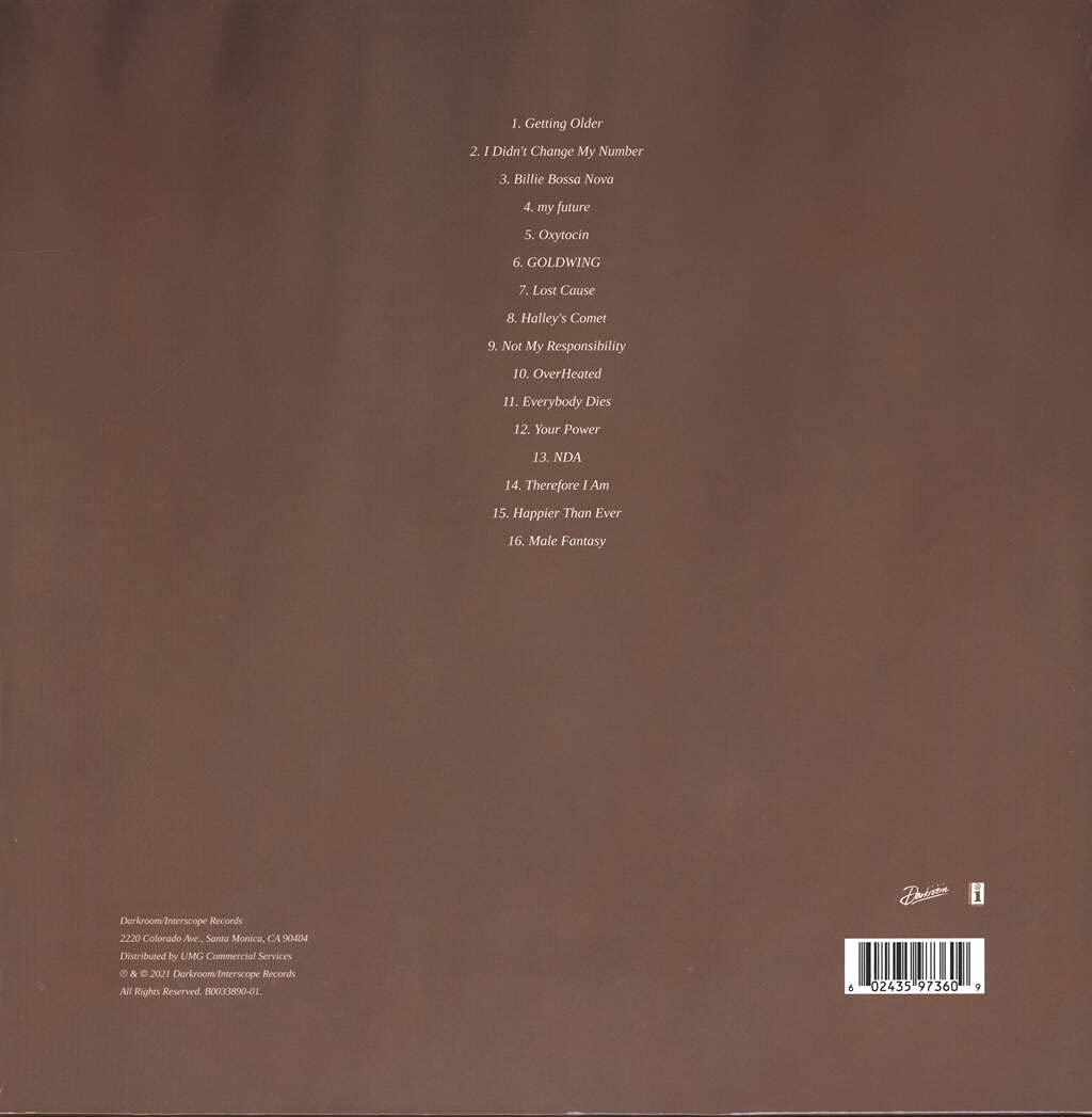 Billie Eilish - Happier Than Ever (Indie Exclusive, Limited, Brown Vinyl) (2 LP) - Joco Records