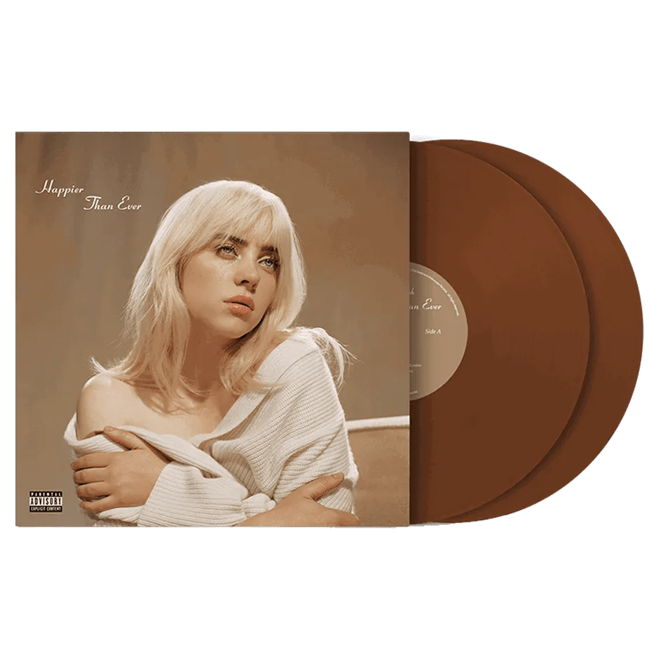 Billie Eilish - Happier Than Ever (Indie Exclusive, Limited, Brown Vinyl) (2 LP) - Joco Records