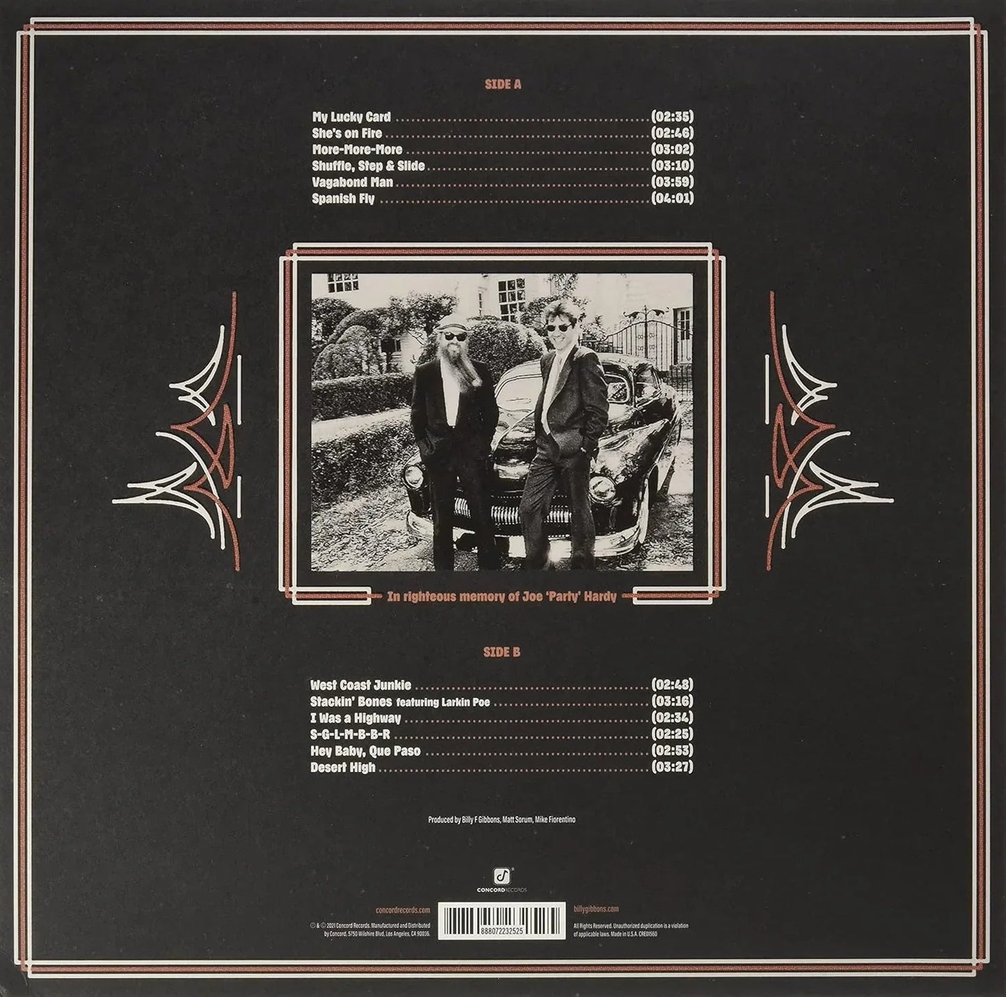 Billy F. Gibbons - Hardware (Indie Exclusive, Red Vinyl) (LP) - Joco Records