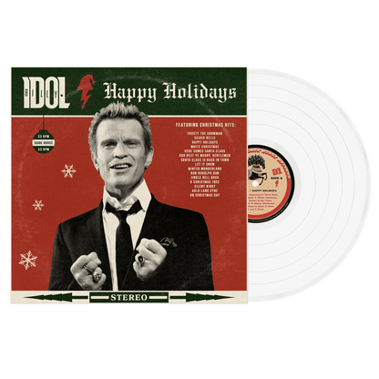Billy Idol - Happy Holidays (Indie Exclusive, Limited, White Vinyl) (LP) - Joco Records