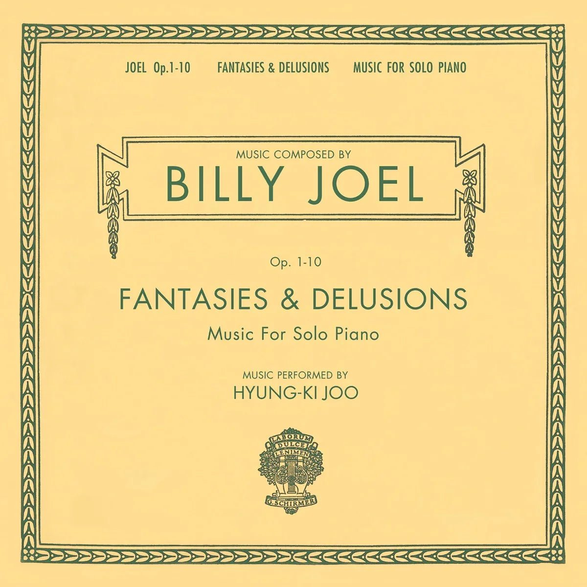 Billy Joel - Fantasies & Delusions: Opus 1-10 Music for Solo Piano (2 LP) - Joco Records