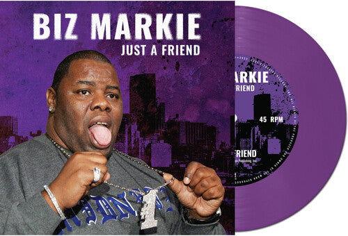 Biz Markie - Just A Friend (Remastered, Remixed, Purple Vinyl) (7-Inch Single) - Joco Records