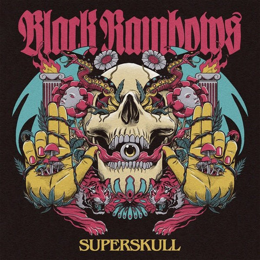 Black Rainbows - Superskull (Pink & Black & Blue Vinyl) (LP) - Joco Records