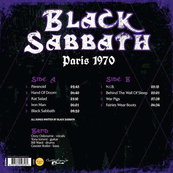 Black Sabbath - Paris 1970 (Import)