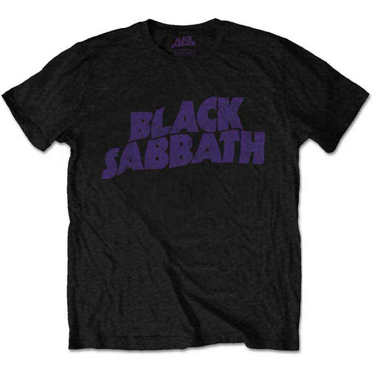 Black Sabbath - Wavy Logo Vintage (T-Shirt)