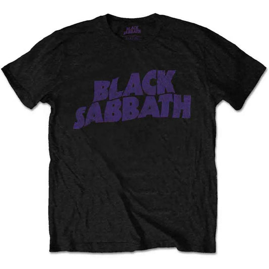 Black Sabbath - Wavy Logo Vintage (T-Shirt) - Joco Records