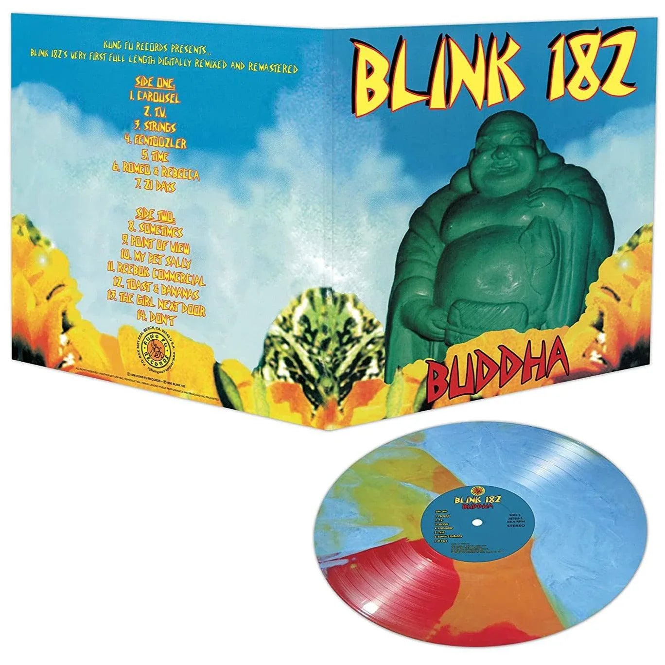 Blink-182 - Buddah (Limited Edition, Blue Vinyl, Red & Yellow Stripe Vinyl) (LP) - Joco Records