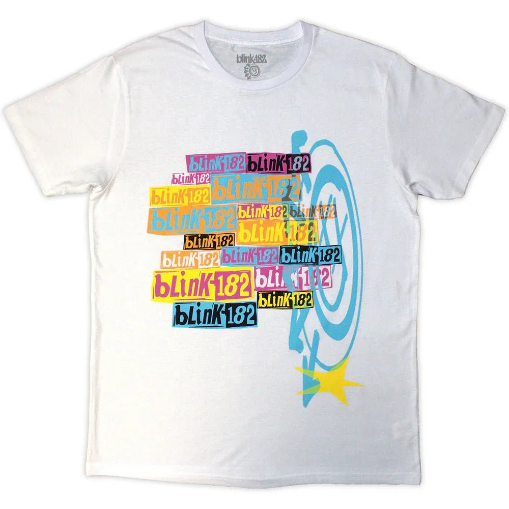 Blink-182 - Multi Stacked Logo (T-Shirt) - Joco Records