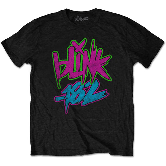 Blink-182 - Neon Logo - Band Name (T-Shirt)