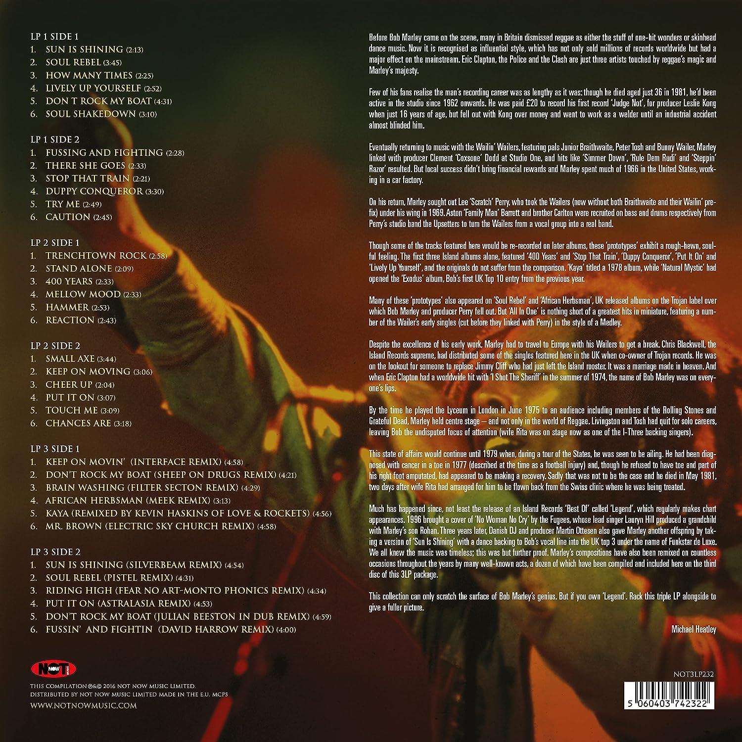Bob Marley - Sun Is Shining (Limited Edition, Red, Yellow & Green Vinyl) (2 LP) - Joco Records