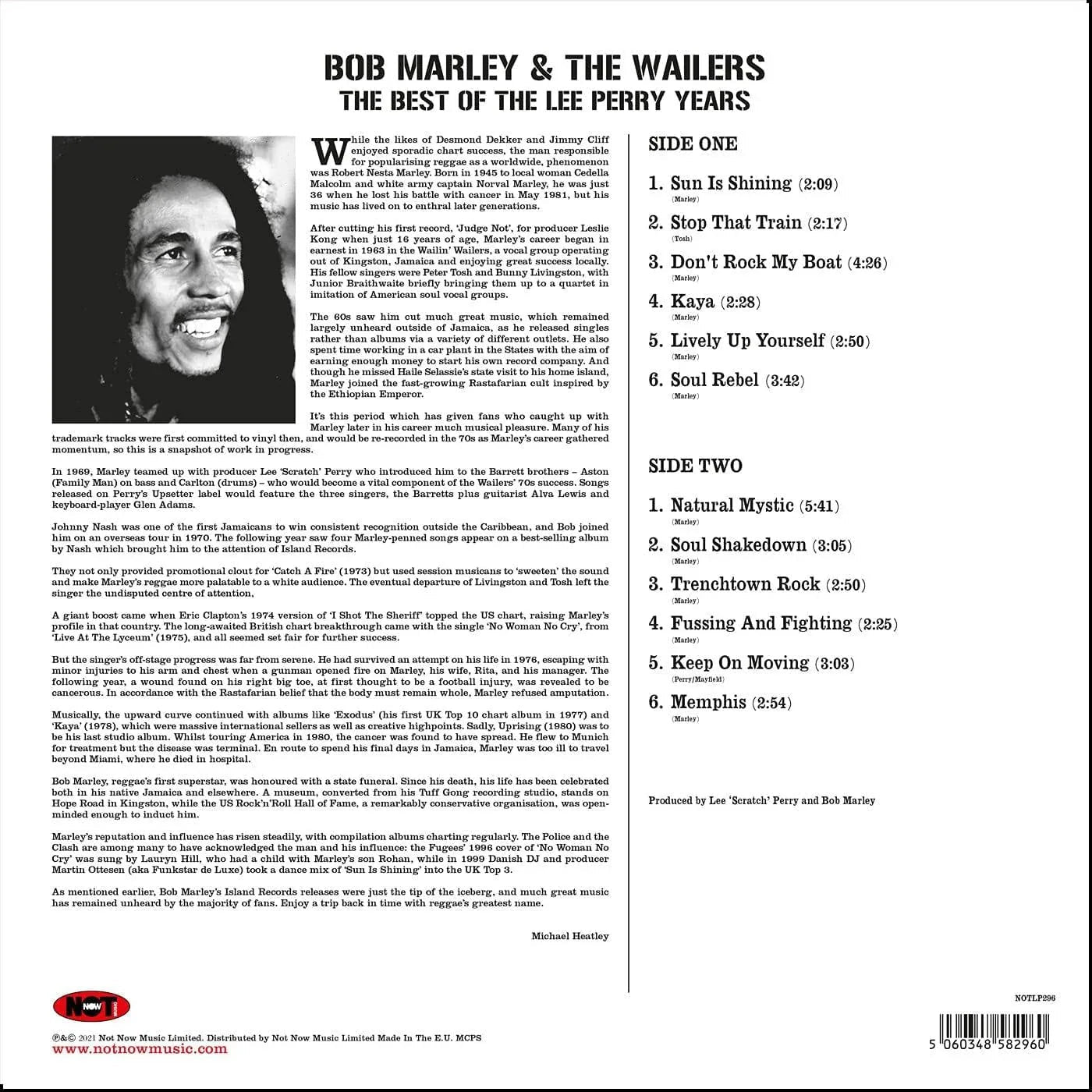 Bob Marley & The Wailers - The Best Of Lee Perry Years (Limited Edition, 180 Gram, Red Vinyl) (LP) - Joco Records