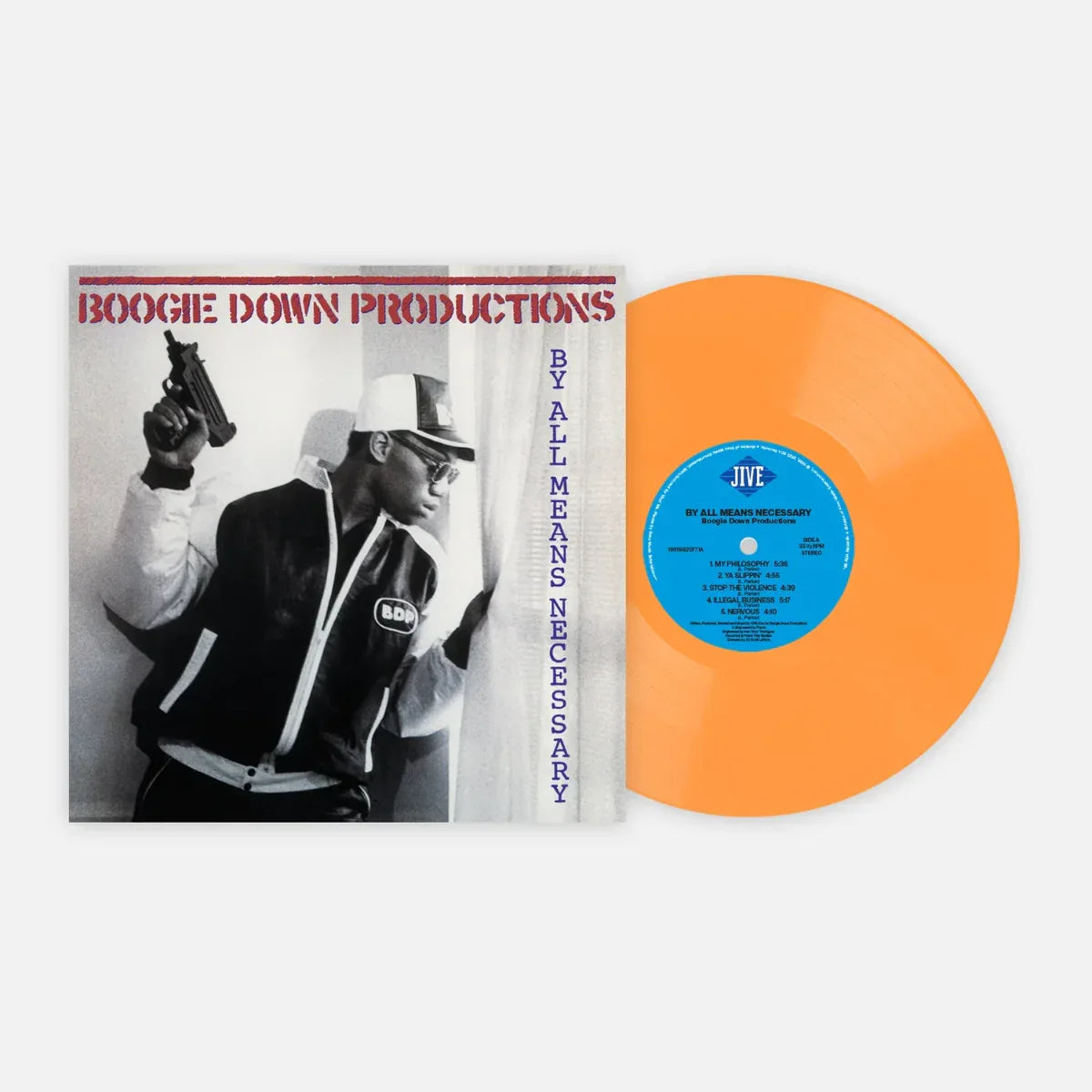 Boogie Down Productions - By All Means Necessary (Limited Edition, Orange Vinyl) (LP) - Joco Records