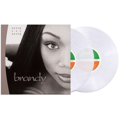 Brandy - Never Say Never (Limited Edition, Crystal Clear Vinyl) (2 LP) - Joco Records