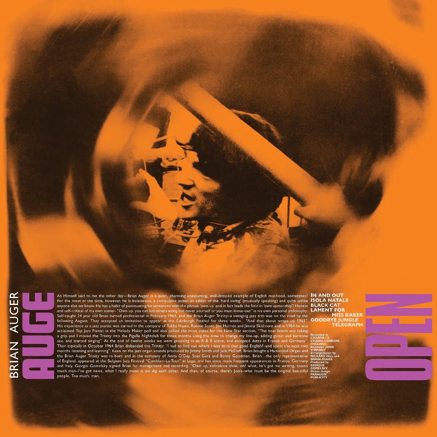 Brian Auger & The Trinity Driscoll Julie - Open (LP) - Joco Records