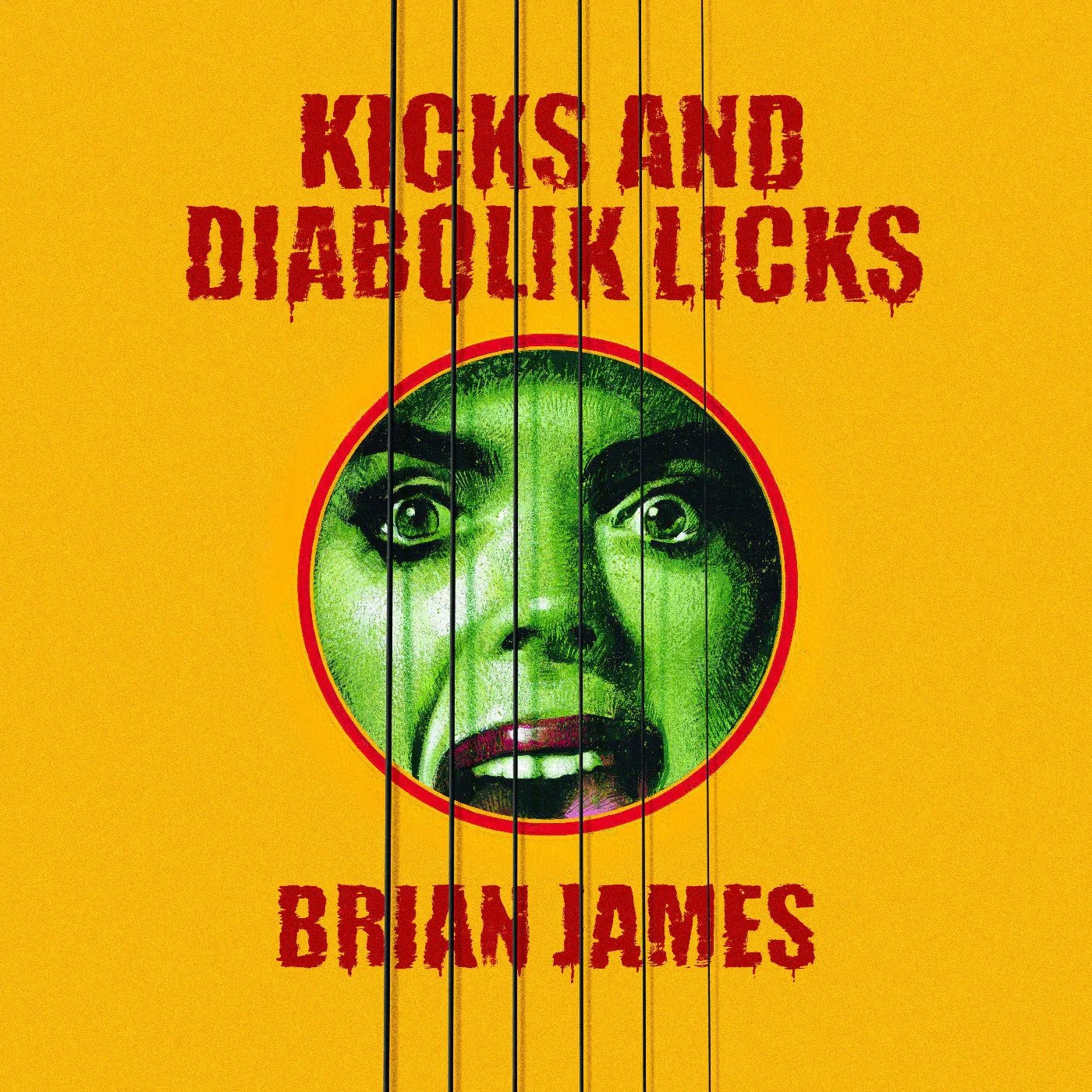 Brian James - Kicks…And Diabolik Licks (Yellow Vinyl) (LP) - Joco Records