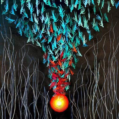 Bright Eyes - Down In The Weeds, Where The World Once Was (Indie Exclusive) (Red & Orange Vinyl) (2 LP) - Joco Records