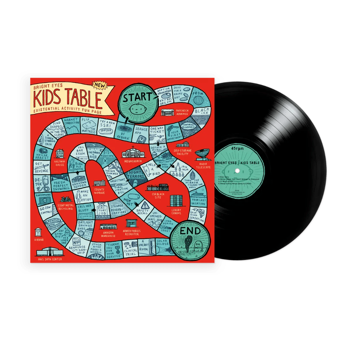 Bright Eyes - Kids Table EP (Black Vinyl) - Joco Records
