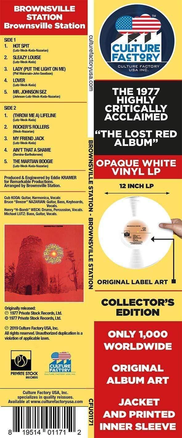 Brownsville Station - Brownsville Station (The Red Album) (Limited Edition, Opaque White Vinyl) (LP) - Joco Records
