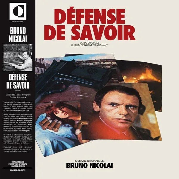 Bruno Nicolai - Defense De Savoir (LP) - Joco Records