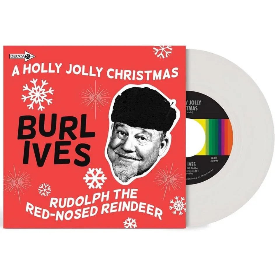 Burl Ives - A Holly Jolly Christmas (Limited Edition, Snow White Vinyl) (7" Vinyl Single) - Joco Records