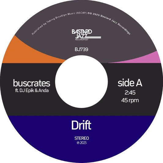Buscrates - Drift / Serenity (Transparent Vinyl) (7-Inch Single) - Joco Records