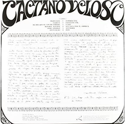 Caetano Veloso - Caetano Veloso (LP) - Joco Records
