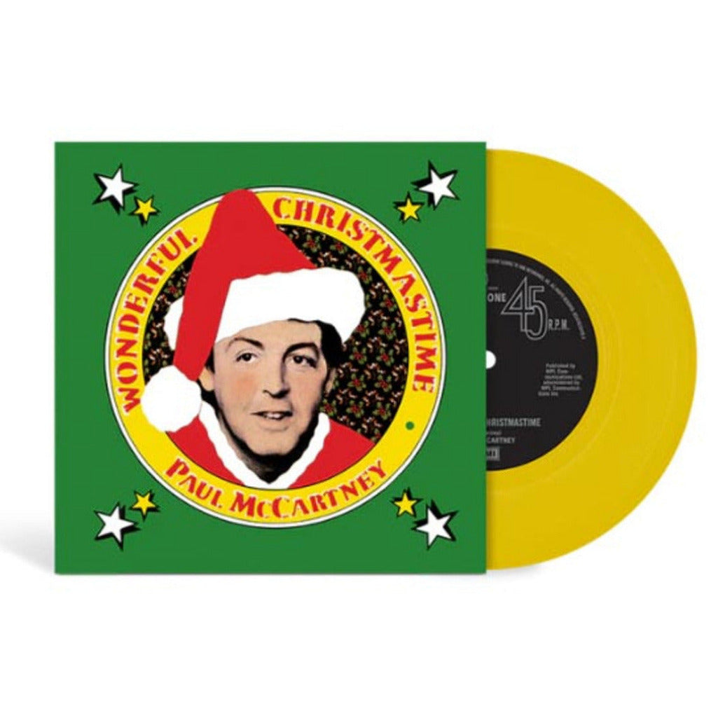 Paul McCartney - Wonderful Christmastime (Limited Edition, Canary Vinyl) (7" Single)