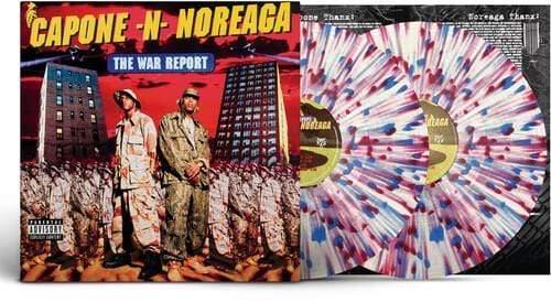 Capone-Noreaga - The War Report (Clear with Red & Blue Splatter Vinyl) (2 LP) - Joco Records