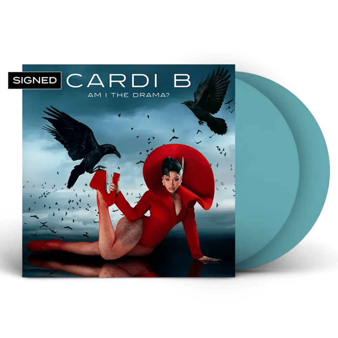 Cardi B - Am I The Drama? (Limited Edition, Baby Blue Vinyl, Signed) (2 LP) - Joco Records