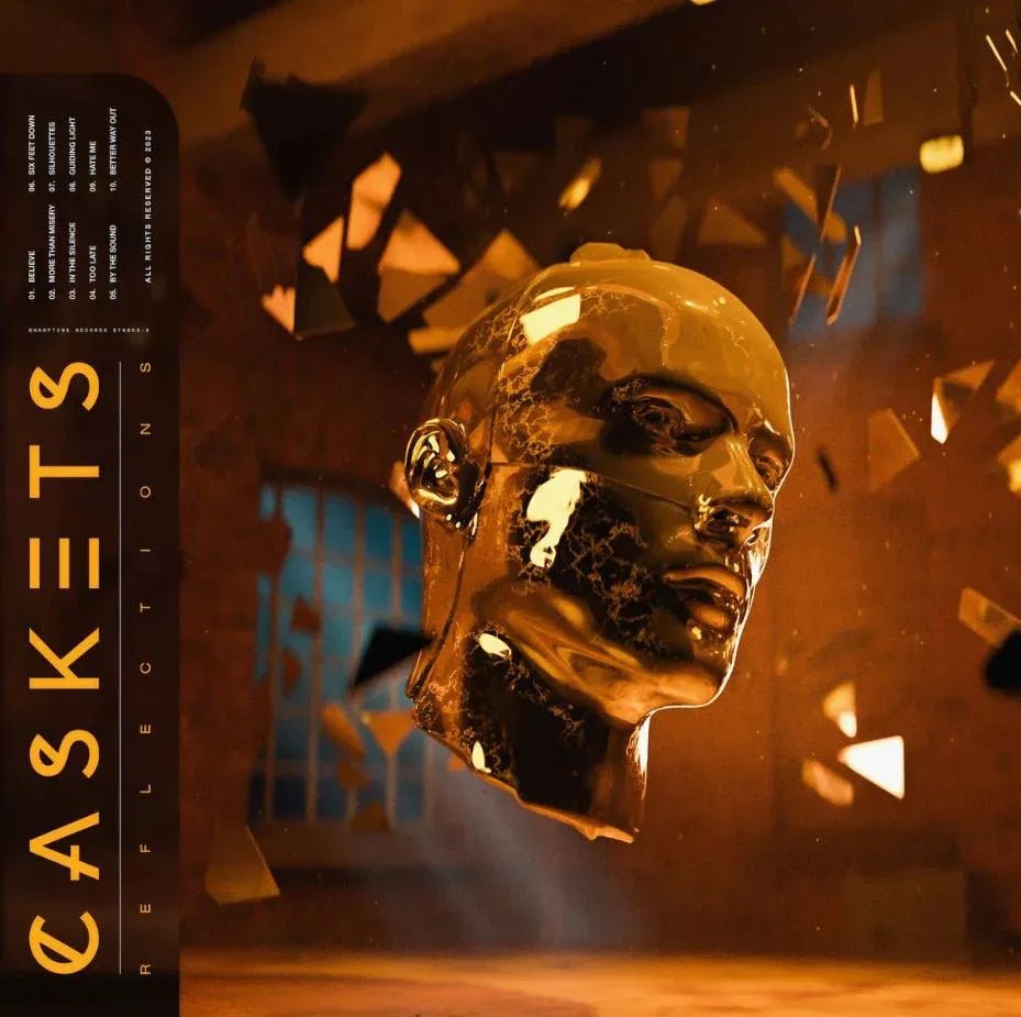 Caskets - Reflections (Limited Edition, Orange Black & White Splatter Vinyl) (LP) - Joco Records