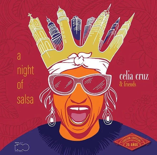 Celia Cruz & Friends - A Night of Salsa (25th Anniversary Edition, Magenta Splatter Vinyl) (2 LP) - Joco Records