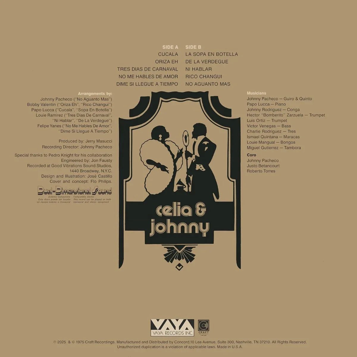 Celia Cruz & Johnny Pacheco - Tremendo Cache' (180 Gram, Anniversary Edition) (Vinyl) - Joco Records