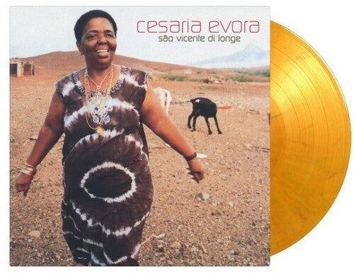 Cesaria Evora - Sao Vicente Di Longe (Limited Edition Import, 180 Gram, Orange & Black, Marble Vinyl) (2 LP) - Joco Records