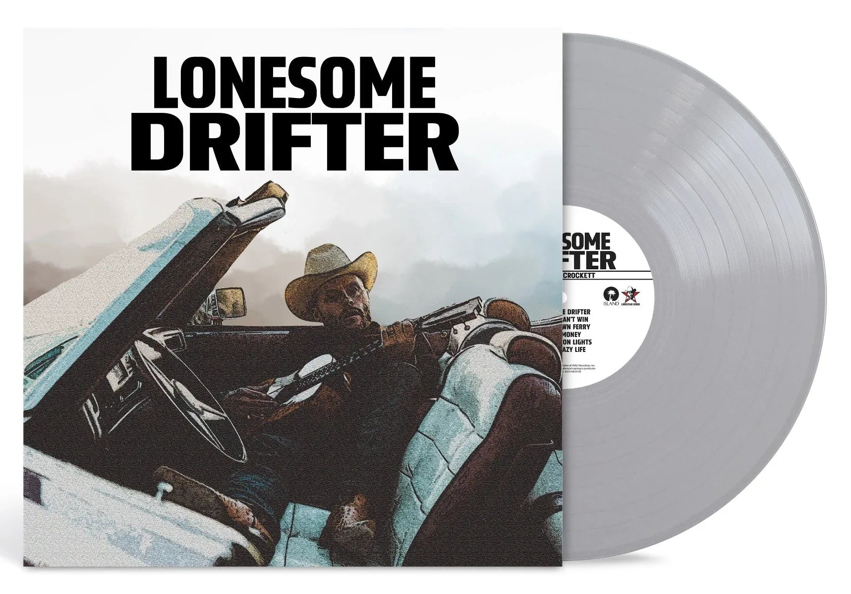 Charley Crockett - Lonesome Drifter (Indie Exclusive, Silver Vinyl, Alternate Cover) (LP) - Joco Records